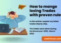 this article explaing how one can become an expert in managing losing trades in stock market, using price action and easy sell rules